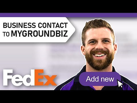 How to Add a BC (Business Contact) to FedEx MyGroundBiz