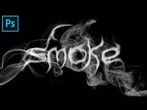 Create a SMOKE TEXT in Adobe photoshop | Photoshop Text effects #photoshoptutorial