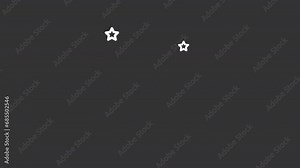 New year animation library. Winter holiday celebration animated white line icons. Festive fireworks. Happy new year. Isolated illustrations on dark background. Transition alpha. HD video. Icon pack