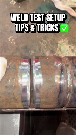 Weld test setup tips and tricks for beginners! #welding #welder #fyp #weldernation #weldinglife