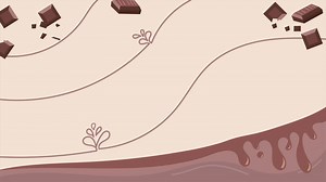 Download Animation of background of melted dark chocolate and chocolate chips, for chocolate day. Loop playback on 4K footage. Suitable for wallpapers, banners, etc. for free