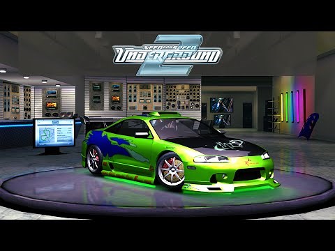 NFS Underground 2 - Brian O'Connor's Mitsubishi Eclipse GSX Tuning & Customization
