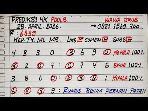 PREDIKSI HK POOLS 28 APRIL 2026 / RUKUS KEPALA EKOR HK