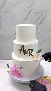 #weddingcake #simple #cakedecoration #cakedesign #cakedecorating #cakedecoratingideas #shortvideo
