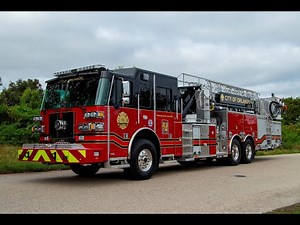 SFEV- Orlando Fire Department's new Sutphen SPH100 aerial platform (HS7384) - Tower 10