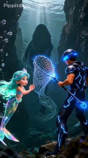 Mermaid and Guardian Robot