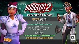 Grab a friend (or three) and perfect your surgery technique in Surgeon Simulator 2. Get a head-start with Pre-Access Week from 21st August! | Surgeon Simulator 2 | Facebook