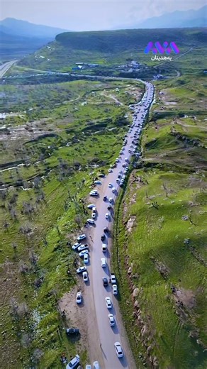 سەیرانی د ناڤ سروشتێ جوانێ گۆندێ باوان دا، ل سنوورێ ناحیا دێرەلۆکێ دەمێن خۆش دبۆرینن. فلایکام: ڕامیار سدقی تایبەت بۆ ئاڤا هنارتییە