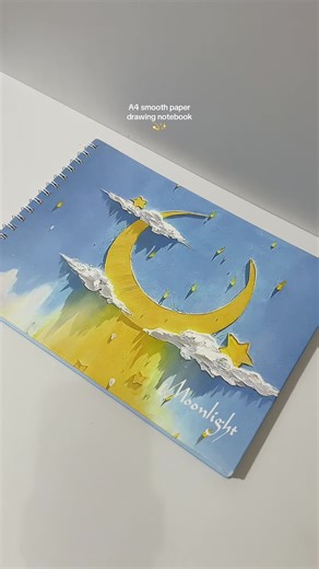 Smooth paper drawing notebook 🤍 #drawingnotebook