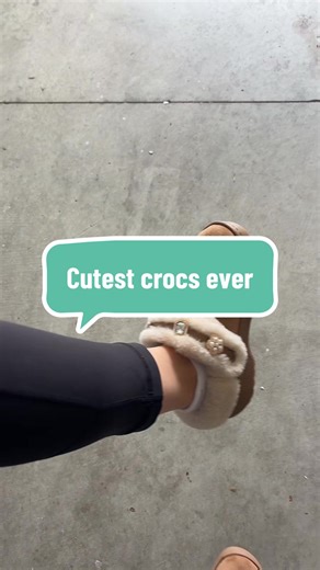Cute fuzzy crocs! #crocs #shoecollection #tiktokshopblackfriday #tiktokshopcybermonday #cozyslippers