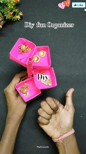 Diy organizer craft with paper ✨ Paper craft ideas for kids😱#youtubeshorts #viral #diy #craft #kids