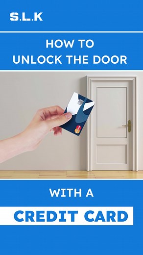 So, to unlock a door with a credit card, take the next steps: Try bending a card corner to the boat shape to slide it into the gap between the door and its frame a little higher from the lockset. Move the card down towards the latch unless it touches the bolt inside. Wiggle your card as you keep pushing it down while trying to jiggle the door knob. When you feel the card is between the latch and striking plate, apply pressure inwards on the bolt by bending the card towards the doorcase. Keep pre