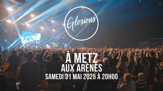 ✨🎁Gagnez 2 places pour le concert de METZ qui aura lieu Le Samedi 31 Mai aux Arènes à 20h ✨ Partagez ce post à tous vos amis sur votre page Facebook. Nous allons vivre une soirée extraordinaire. Invitez vos amis, invitez une personne qui cherche Dieu dans sa vie. "Vous êtes la lumière du monde". On vous donne RDV le 31 Mai. Réservez ici vos places : https://my.weezevent.com/glorious-en-concert-a-metz-1 | Glorious