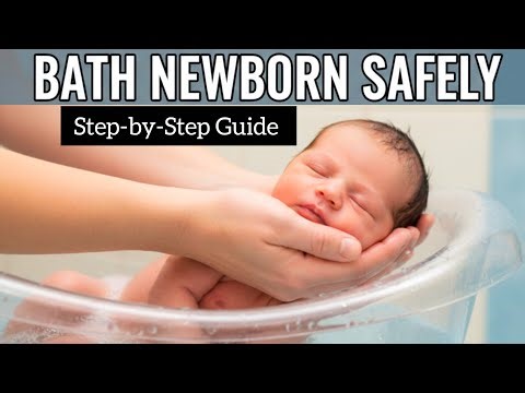 How to Bathe a Newborn Baby Safely complete Step-by-Step Guide #newbornbaby