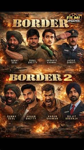BORDER vs BORDER 2 🇮🇳🔥 | Full Star Cast Comparison | Filmi Updates