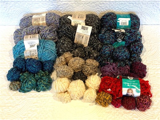 Country Loom Yarn Lot: Super Bulky Variegated Acrylic Remnants - Etsy