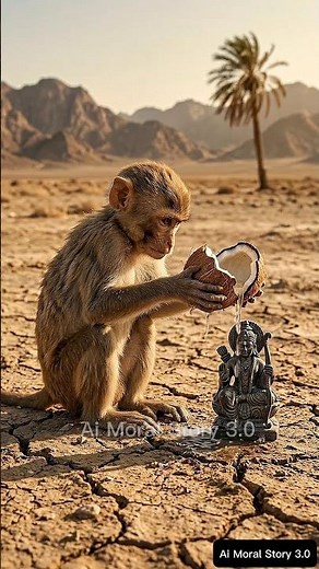 A Monkey’s Faith Changed Everything | Ram Navami Miracle Story 🙏 #ai #monkey #jaishreeram