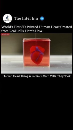 Scientists Create WORLD'S First 3D Printed Human Heart from Real Cells!😱 #Innovative
