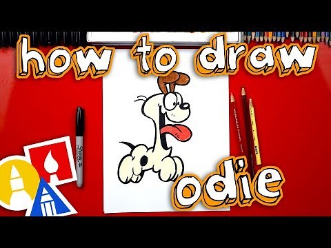 How To Draw Odie From Garfield