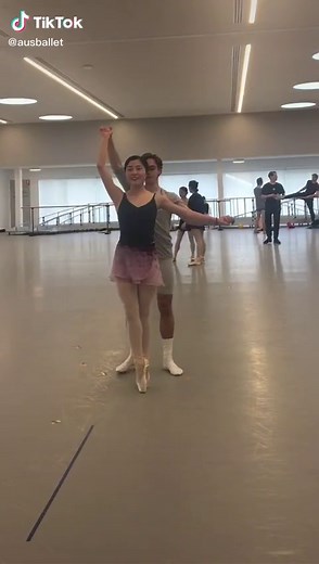 Aya Watanabe and Cameron Holmes Ballet Studio Spinning