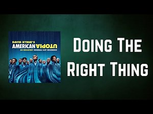 David Byrne - Doing The Right Thing (Lyrics)