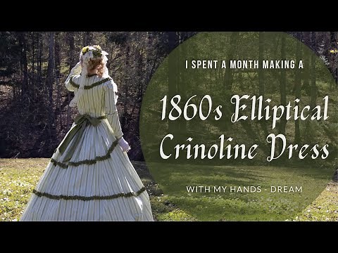 Crafting An Enormous 1860s Crinoline Dress from the Monet's Women in the Garden