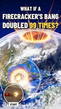 What If a Firecracker's Bang Doubled 99 Times? #whatif #space #watches #universe #engineering