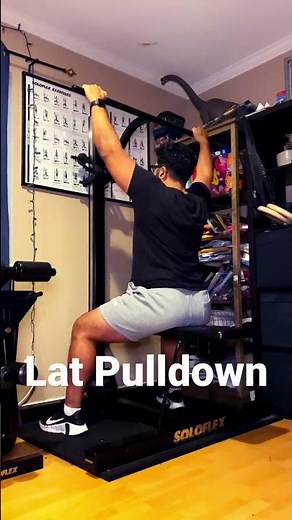 Home workout w/ The Soloflex: Lat Pulldown