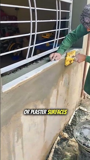 "Perfect Cement Finishing Using Sponge Float | Professional Plastering Technique for Smooth Walls"