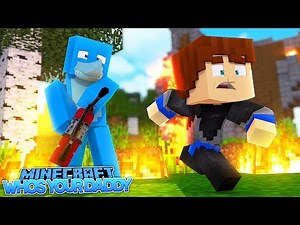 SHARKY AND SCUBA STEVE BLOW UP THE ARMY BASE - Minecraft WHO'S YOUR DADDY