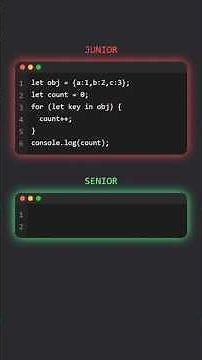 Junior vs Senior: Find Object Length #js #coding #shorts