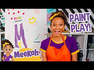 Meekah Paints and Makes Her Own Clothes at Playday! | Blippi Toys - Videos For Kids