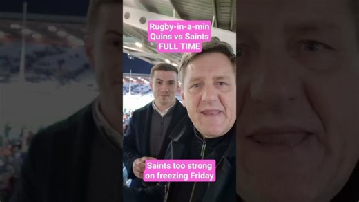 🏉 Rugby-in-a-min Quins home loss to Saints, but always a great watching live #rugby | Andrew Marsden