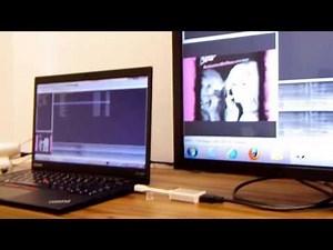 Moshi Mini DisplayPort to HDMI Adapter x Thinkpad X1 Carbon on SONY W800A Test