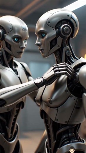 Robots helping robots!🤖🤝 Duniya ko robots ki zaroorat hai! 😉 #robots #future #tech #helpinghand