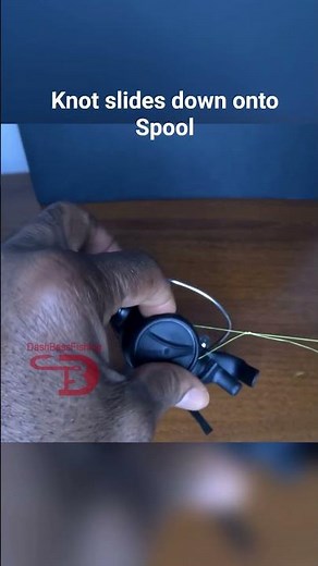 Spinning Reel Spool Line Tie | Stop Line Slipping #howto