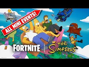 Fortnite x Simpsons Season – FULL MINI-EVENTS (Parts 1–4 Compilation)