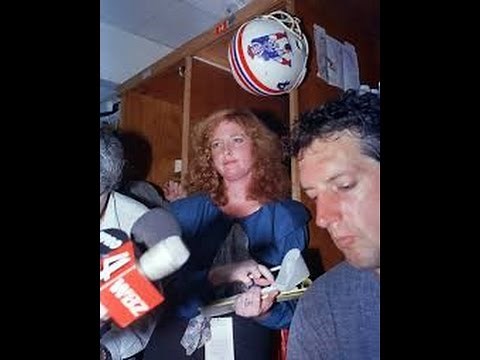 Lisa Olson, reporter sexually harassed in the New England Patriots locker room.