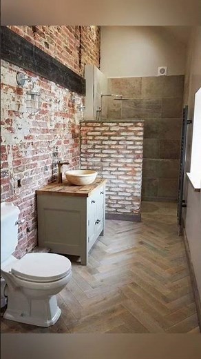 Super nice brick cladding bathroom ideas 🧱🫰🤗