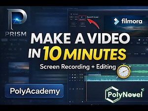 How to create a video in 10 minutes | Filmora Step-by-Step Tutorial for Beginners | PolyAcademy E1