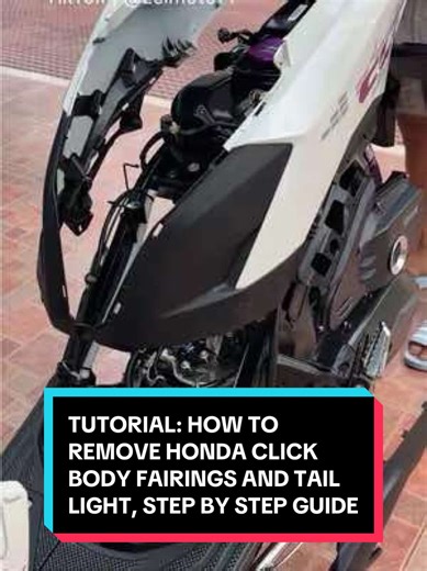 Step-by-Step Guide to Removing Honda Click Body Fairings
