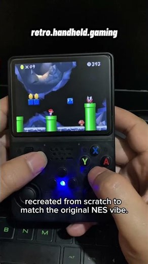 Mini mario on new super mario bros nds #r36s #handheldconsole #nintendo #portableconsole #gaming