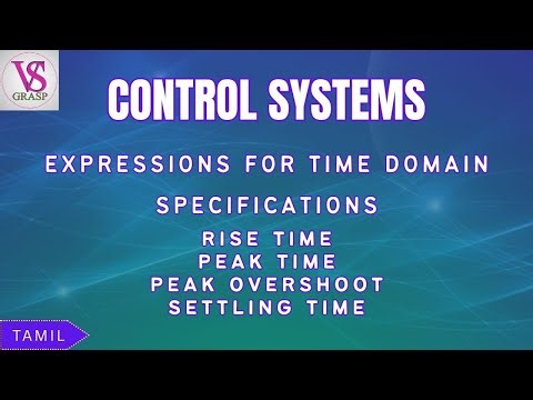 Expressions for Time Domain Specifications - Control System in Tamil