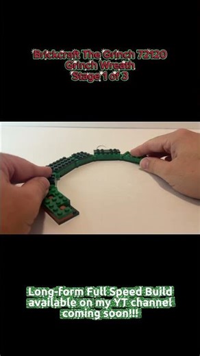 Brickcraft The Grinch 72120 - Grinch Wreath (Stage 1 of 3)
