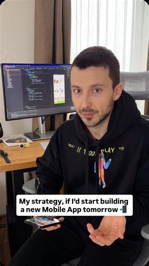 Dan • iOS & Android Developer on Instagram: "☝️ Strategy and first steps in building your own mobile app. It’s a process that seems both easy and complicated at the same time. 📲 Building an iOS or an Android app (regardless of the technology) MAYBE got a bit easier with AI, but you still need a solid strategy. Check the video for all the details, and comment below if you have any questions 👇 ✨ Also, follow for more app development content: @dan.mobile.dev #programming #coding #mobileappdevelop