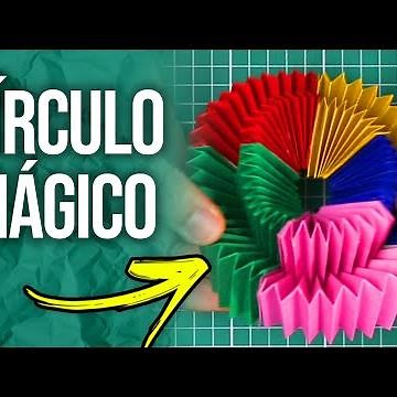 Círculo MÁGICO de Origami - Aprenda a fazer