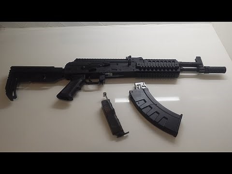 Crosman AK-47 full auto bb gun unboxing and loading
