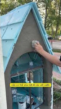 Một ngôi nhà cổ tích để đựng bưu kiện mà không cần dùng đến một viên gạch nào #douyin #decor #xh