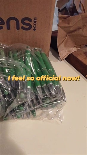 Pens.com are marketing geniuses. They randomly sent me a pen with my company name on it, so naturally I had to order hundreds of them! GENIUS! DIABOLICALLY GENIUS! Come to one of our sales, and say you're from Facebook, and you too can have this amazing pen with Main Street Estate Sales of MN on it! 😜😜 Staging away at our next sale which starts Friday, November 14, 2025 at 9am in Columbus MN. It's big. I mean BIG. #mainstreetestatesales #estatesalefinds #Minnesota #estate #pens #marketing | Ma