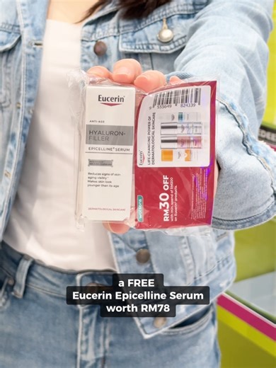 Redeem a FREE 7ML Eucerin Epicelline Serum with just 100 Watsons Points! 🤩 Here’s how you can get yours! Claim your reward today exclusively on W Rewards via the Watsons App! 💛 *Terms and conditions apply. While stocks last. Valid for Watsons Club Members only. #EucerinMY #MembersGetEvenMore #WatsonsRewards #ASWatson185